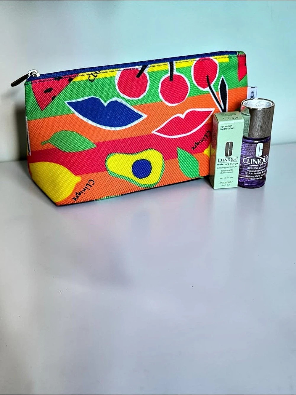 Donald Robertson x Clinique Makeup Bag and Skincare Set